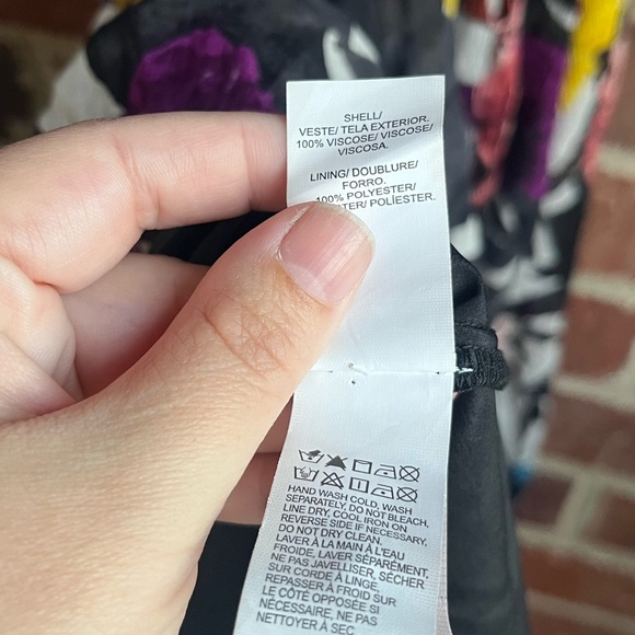 Lucky Brand Abstract Floral Midi Wrap Dress Size XS - Picture 11 of 11